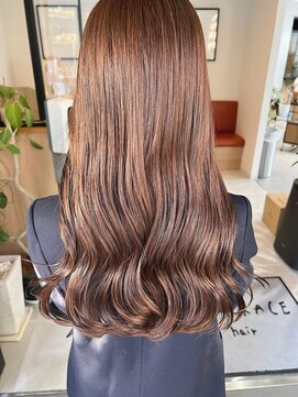 テラスヘア 新潟駅南(TERRACE hair) 【艶髪】ブリーチ無しミルクティーベージュ◇