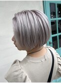 ショートボブ×シルバーグレージュ【LODAT横浜】