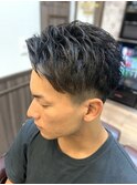 ツーブロ/アップバング/束間<理容室>【メンズ/上野/床屋】