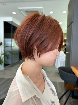 ビューエヒメ(VIEW EHIME) 小顔カットショートボブ大人可愛いアッシュオリーブ20代30代40代