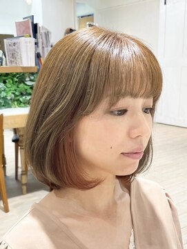 アルクバイネオリーブ 荻窪店(arc by neolive) オレンジインナーボブ