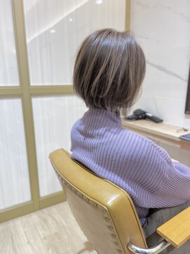 ラポールヘアー(rapport hair) 前下がりボブ×バレイヤージュカラー*