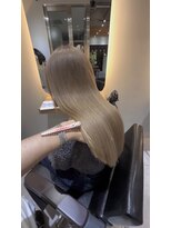 サロンドミルク 新百合ヶ丘店(salon de MiLK)&nbsp;ミルクティーベージュグレージュハイトーン新百合ヶ丘ハイライト