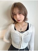 【annuy_aoyama】顔まわりカット/ハイトーン/グレージュ