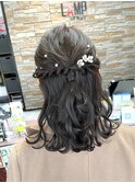 ハーフアップ