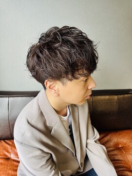 ライム(RHYME) ゆるふわニュアンスパーマ/10代/20代/30代/メンズカット/行徳