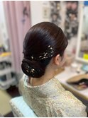 和髪シニヨン