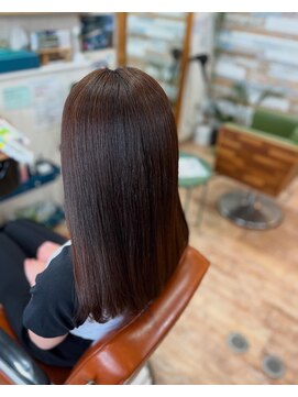 ハウオリ ヘアーワークス(Hauoli hair works) ヴァリジョア柔らかまとまり縮毛矯正