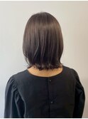 外ハネレイヤーカット 透明感 ツヤカラー