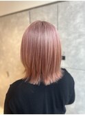 ハイトーンピンク×髪質改善トリートメント