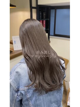 サク(Sac.) 今っぽい柔らかいマロンベージュ Sac.一澤幸奈