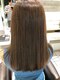 エモーション ヘアーメイクの写真/【触りたくなる艶髪に】当店人気NO1縮毛矯正☆絹のような手触りでいつでも触りたくなる美しさに…♪