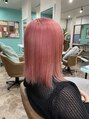 ヘアーディア みどり店(Hair...DiA)&nbsp;薄ピンク。可愛らしい仕上がりに見見えるのでオススメです！