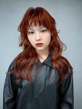 ギークス(GEEKS) 【GEEKS渋谷】ミディアムレイヤー/ウルフ/20代30代/ワンブリーチ