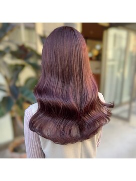 ソレイユ(Soleil) ボルドー/ブリーチなしピンク/ワンカラー/暖色カラー