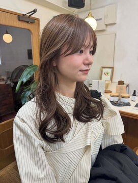 シエン 恵比寿(CIEN) ブリーチなし透明感ベージュカラーレイヤー顔まわりロング恵比寿