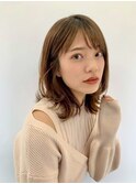 ミディアム/青山美容院/オリーブ/髪質改善