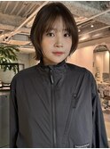 レイヤーカット/ウォームブラウン/美髪カット/切りっぱなしボブ