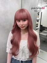 ベレーザ 渋谷(BELEZA)&nbsp;18951_ミルクティーピンクベージュミディアムレイヤー韓国巻き