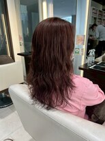 ブルーテーフ(Bleu Terre)&nbsp;盛岡【白髪ぼかしハイライト×パーマ】暖色カラーでツヤ感も◎