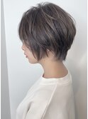 白髪染めハイライト×グレージュ◎30代40代ふんわり春カラー