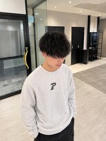 アース コアフュールボーテ 松本庄内店(EARTH coiffure beaute)&nbsp;波巻きスパイラルパーマアドミオフェード