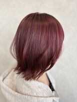 美容室 プラセル(Plaser) 暖色系ピンクカラー
