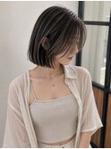 ボブ×グレージュスペシャルハイライト