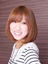 ステビア(STEVIA) 前髪パッツンワンレンボブ