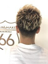 ヘアアンドメイク ロクロク(hair&make ROKUROKU) 【MEN'S】毛先ブリーチカラー
