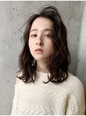 グランジバング_ココアブラウンフリンジウェーブ_26579