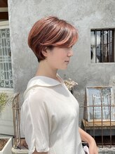 プライベートサロン キッテ(private salon kitte.) 【private salon kitte.】AZUMI　ピンクハンサムショート