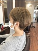 ハイトーン大人ショートボブ丸み◎