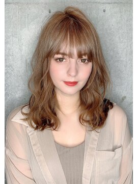 クーエフー(coo et fuu) 大人かわいい　パーマでAラインシルエットのセミロング