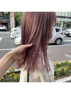 ボアップ 京橋店(boappu) #ピンクカラー　#ピンクブラウン　#ブリーチなし