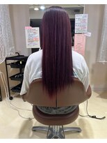 アズールサン 草加西口店(azule-sun)&nbsp;イルミナカラー　ディープルビー　ロング