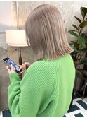 ぱつっとボブ×ハイトーン