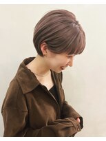 サンプラス(san+)&nbsp;【柏原良亮】グレージュ×丸みショート