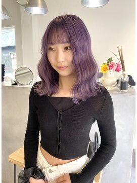 シー(SEA) 透明感ラベンダー/アイドル風ウェーブ