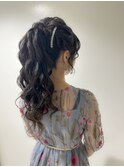 【ポニーテール】天神/天神駅/ヘアセット/早朝