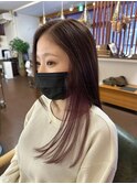 ピンクパープルインナーカラー