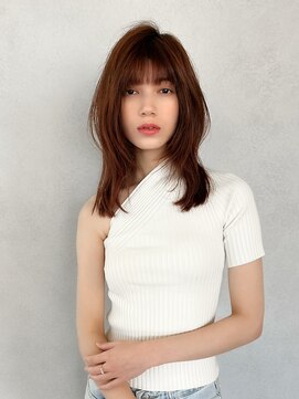 カナン 銀座(CANAAN) くびれヘア　ニュアンスカール　ナチュラルブラウン