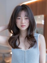 オースティン 調布アミックス(AUSTIN)&nbsp;大人かわいい前髪セシルカットココアブラウンフリンジウェーブ