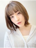 レイヤーカットウェットヘア×顔周りボブ×横浜