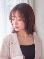 ロンドシエル 横浜(Lond ciel)&nbsp;ちょこっと外ハネのボブ×暖色カラー