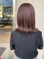 フロア(FLOOR) サイドバング/おくれげ/ピンクブラウン