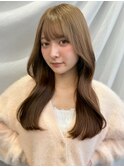 くびれヘアロングヘアー韓国ヘア