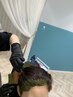 【スパ無し/ヘナ２度染め】オレンジの後インディゴ施術します/クレンジング付