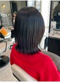 【feliceMICHI 豊田希美】透明感カラー くびれミディ 外ハネボブ