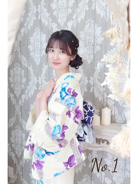 ブルームス アンジュ(Blooms Unge) 浴衣一式レンタル+着付け+ヘアセット